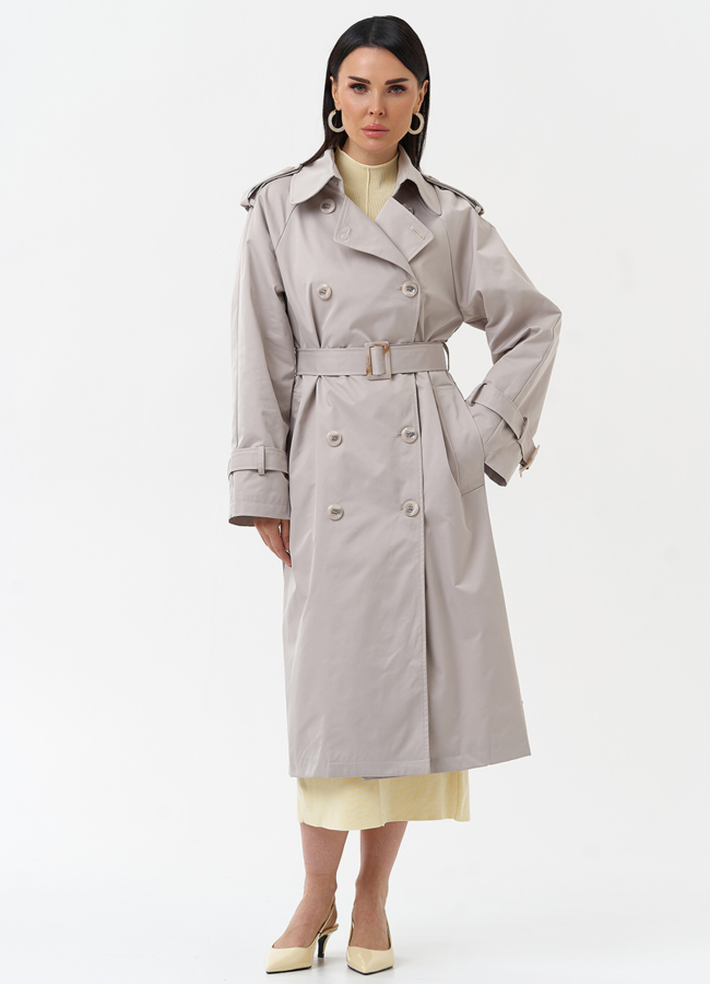 фото Женский плащ с английским воротником модель № 30266