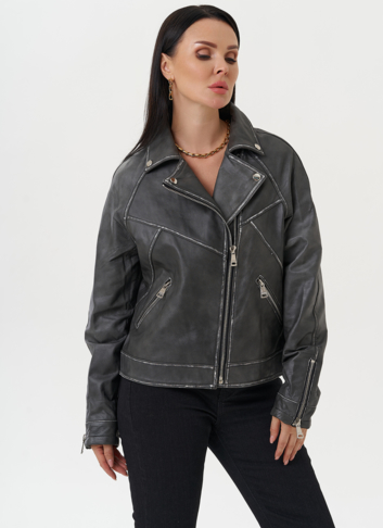 Куртка "косуха" из натуральной кожи