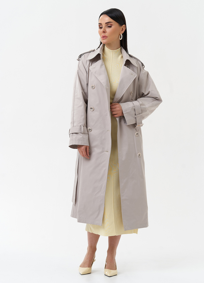 Женский плащ с английским воротником модель № 30266 универмаг малина