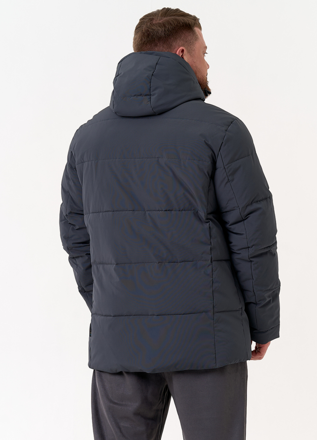 фото Мужской пуховик с капюшоном  модель № 31451