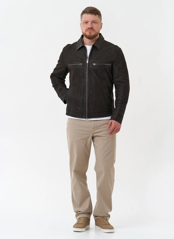 Мужская куртка из натуральной кожи 