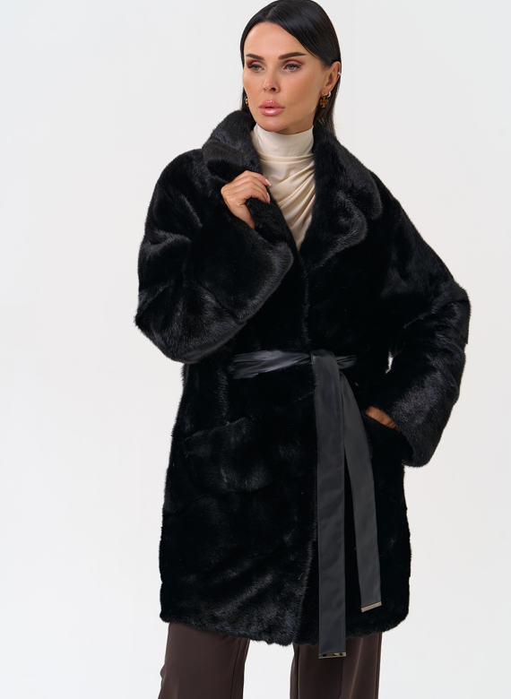Шуба с английским воротником