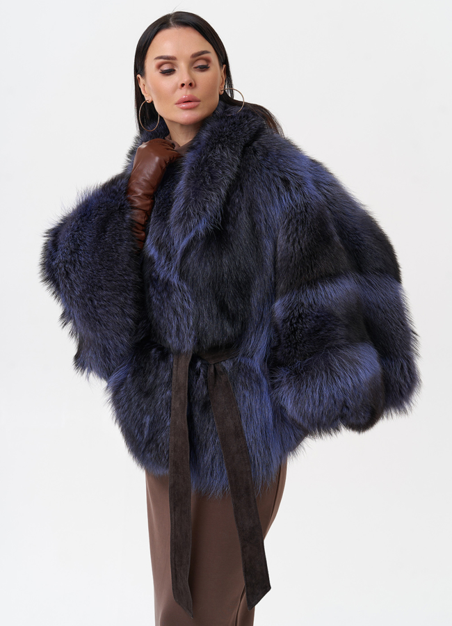 Шуба из енота летучая мышь модель № 29486 универмаг малина