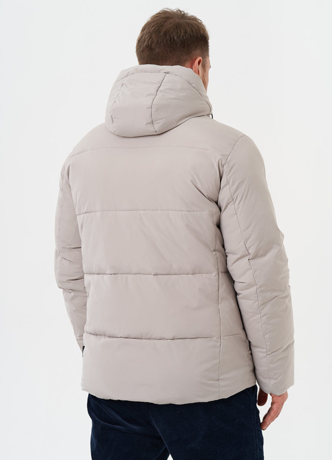 Зимний пуховик с капюшоном модель № 28396 универмаг малина